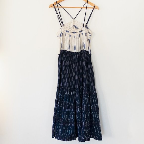Free People Sweet Summer Mixed Print Tiered Cotton Maxi Dress - Picture 8 of 9